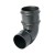 FloPlast Cast Iron Effect 68mm Round Downpipe 92.5 Offset Bend