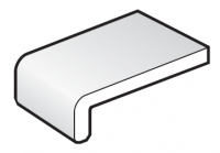 150mm White FloPlast Capping Fascia Board - 2.5m length