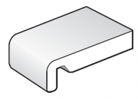 175mm White Replacement Fascia Board - 2.5m length
