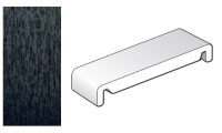 404mm Black Ash Replacement Fascia Board - Double Ended - 1m length