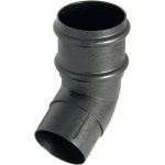 FloPlast Cast Iron Effect 68mm Round Downpipe 112.5 Offset Bend