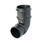FloPlast Cast Iron Effect 68mm Round Downpipe 92.5 Offset Bend