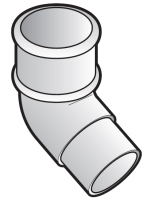 FloPlast 50mm Mini Downpipe (MiniFlo) 112.5 Offset Bend