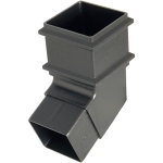 FloPlast Cast Iron Effect 65mm Square Downpipe 112.5 Offset Bend