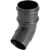 FloPlast Cast Iron Effect 68mm Round Downpipe 112.5° Offset Bend