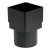 FloPlast Cast Iron Effect Square to Round Downpipe Adaptor