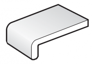 175mm White FloPlast Capping Fascia Board - 2.5m length