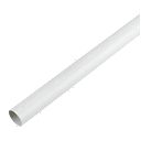 21.5mm FloPlast White Overflow Pipe - 3Mtr