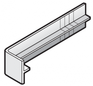 250mm White Replacement Fascia Board Joint Cover