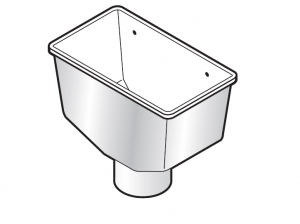 80mm Round Downpipe Hopper