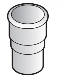 FloPlast 50mm Mini Downpipe (MiniFlo) Joint Socket