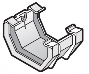 114mm Square Gutter Union / Joiner