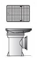FloPlast 110mm Underground Drainage Bottle Gully - Rectangular Grid
