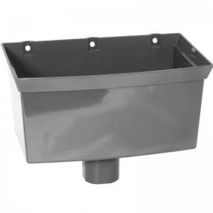 FloPlast Anthracite Grey Hopper - for Round Downpipes