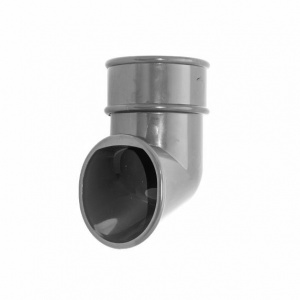 Floplast Anthracite Grey Round Downpipe Shoe