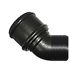 FloPlast Cast Iron Effect Soil Pipe 135 Single Socket Bend