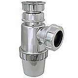 FloPlast Chrome Effect Telescopic Bottle Trap - 40mm