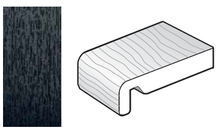 225mm Black Ash 10mm UPVC Fascia Capping/Cover Board - 5m