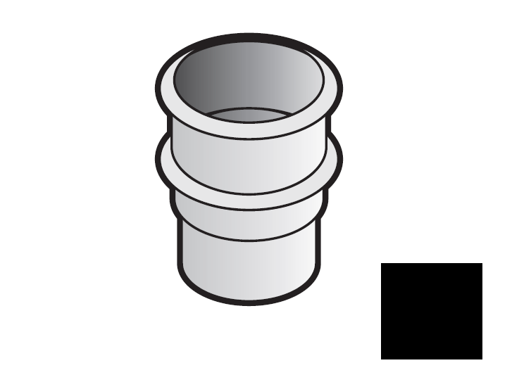 68mm Round Downpipe Joint Socket - pvcbuildingproducts.co.uk