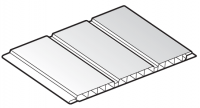 300mm FloPlast White Hollow Soffit Board - 2.5m length