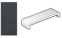 454mm Anthracite Grey Capping Fascia Board - Double Ended - 1.25m length