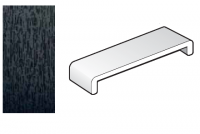 454mm Black Ash Capping Fascia Board - Double Ended - 1.25m length