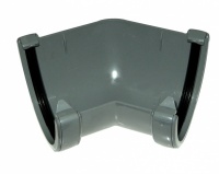 FloPlast Anthracite Grey Guttering High Capacity 135 Corner