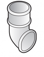 FloPlast 50mm Mini Downpipe (MiniFlo) Shoe