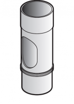 68mm Round Downpipe Access Fitting