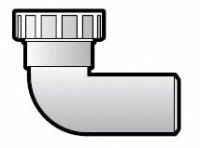 Compression Waste Pipe 90 Conversion Bend - 32mm