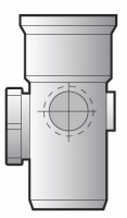 FloPlast 110mm Underground Drainage Access Pipe - Single Socket