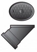 FloPlast 110mm Underground Drainage PVC Oval Rodding Point - Socketed