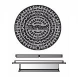 FloPlast 450mm Diameter Inspection Chamber Plastic Cover and Frame with RESTRICTED ACCESS (for LIC)