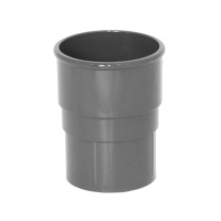 Floplast Anthracite Grey Round Downpipe Joint Socket