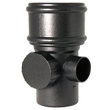 FloPlast Cast Iron Effect Soil Access Pipe - Single Socket