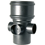 FloPlast Cast Iron Effect Soil Boss Pipe - Single Socket