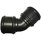 FloPlast Cast Iron Effect Soil Pipe 135 Double Socket Bend