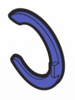 FloPlast Flo-Fit 10mm Blue Collet Clip for PE-X Barrier Pipe Fittings. Bag of 50.