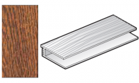 FloPlast Golden Oak Cladding Top Edge Trim - 2 part - 5m length