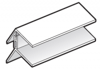 FloPlast White Cladding Internal/External Corner - 2 part - 5m length